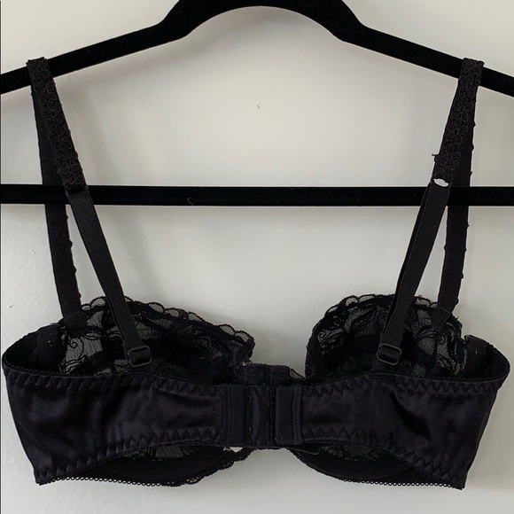 Black Lace Balconette Bra - Picture 4 of 4